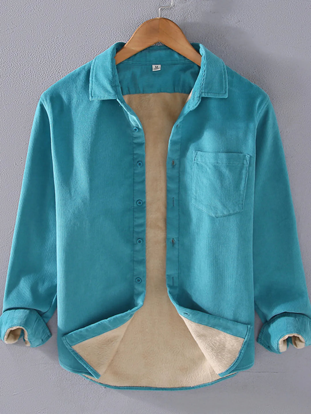 Men's Plus Size Button Up Long Sleeve Shirt