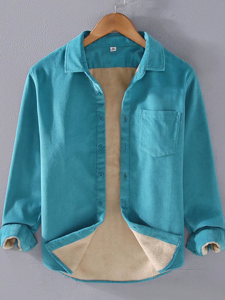 Men's Plus Size Button Up Long Sleeve Shirt