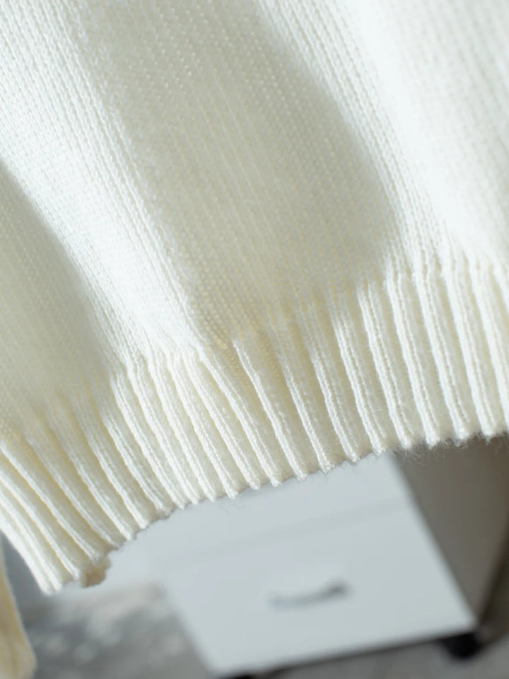 Ribbed Knit Boat Neck Sweater