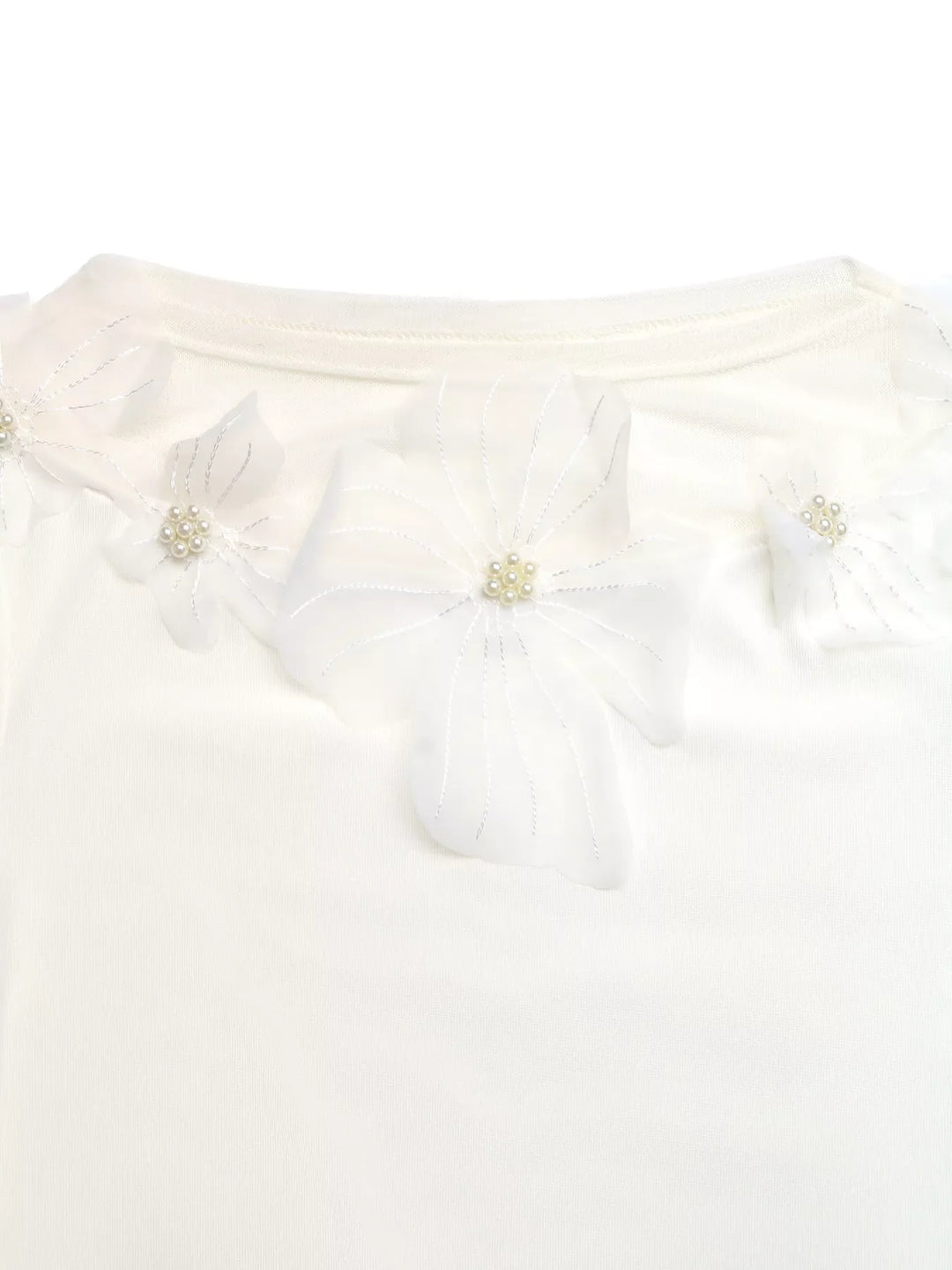 Floral Applique Long Sleeve T-Shirt