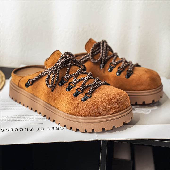 Summer Outdoor Office Lazy Slip-on Closed-toe Slippers