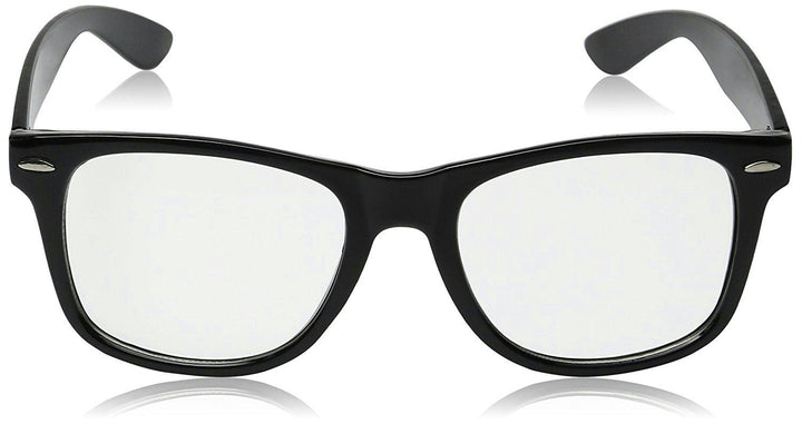 High Quality Retro Nerd Dork Fashion Glasses Black Frame Clear Lens Buddy Clark