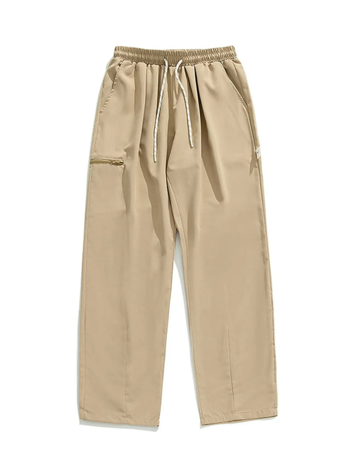Men's Plus Size Drawstring Pants with Pockets