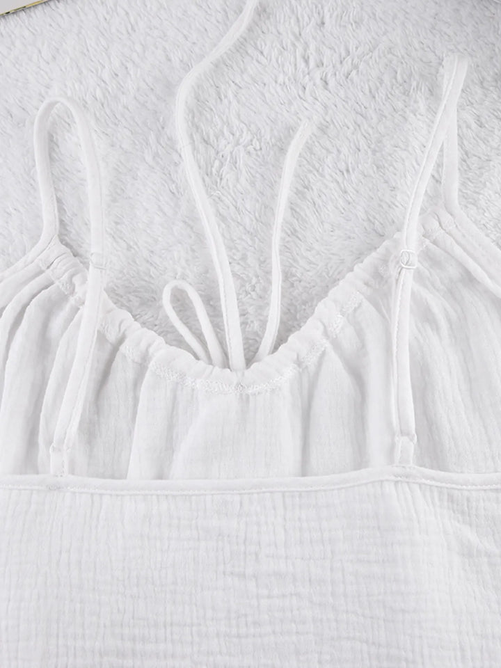 Tie Front Cami and Shorts Lounge Set