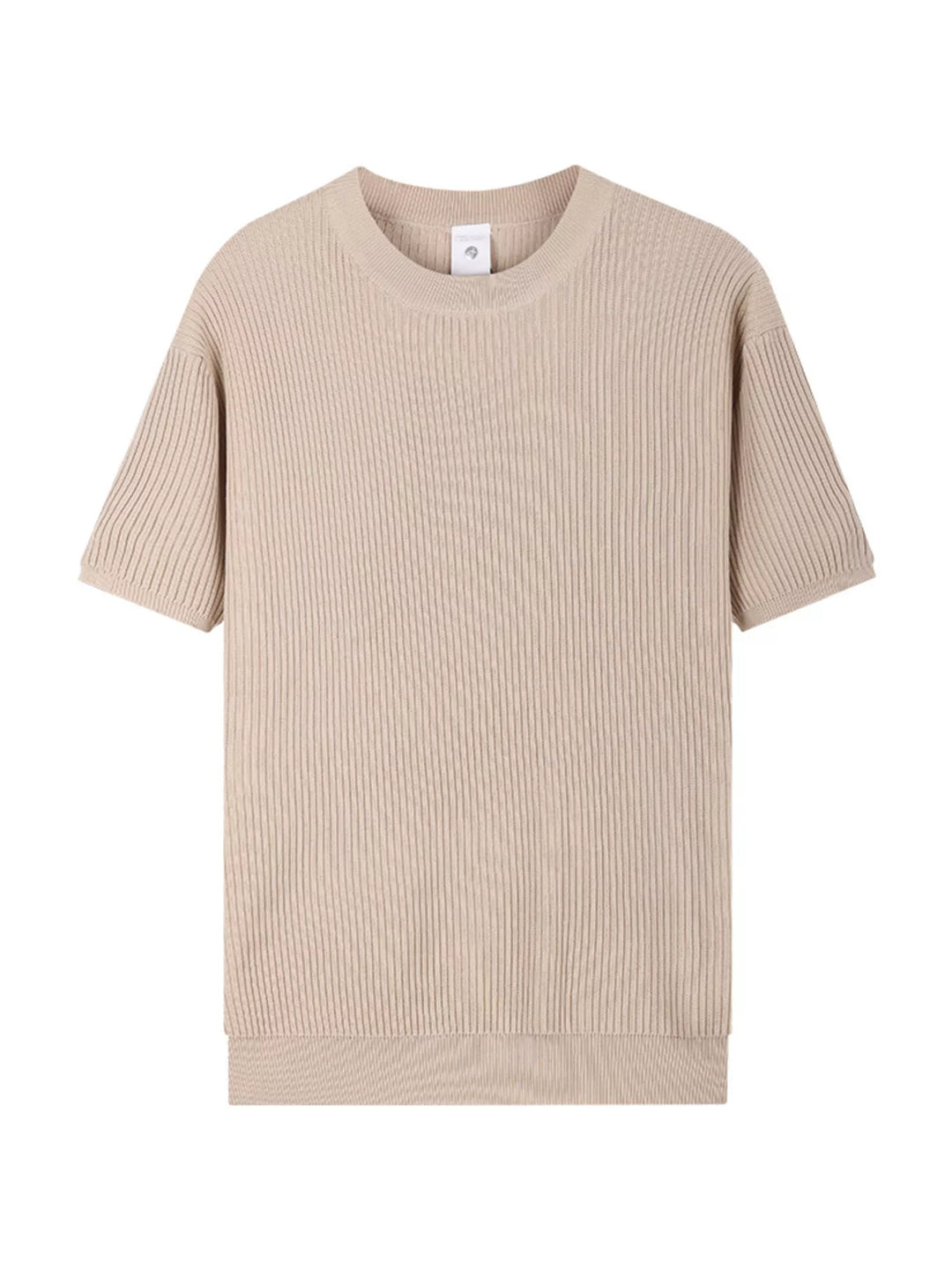 Men's Plus Size Ribbed Knit Relaxed Fit T-Shirt