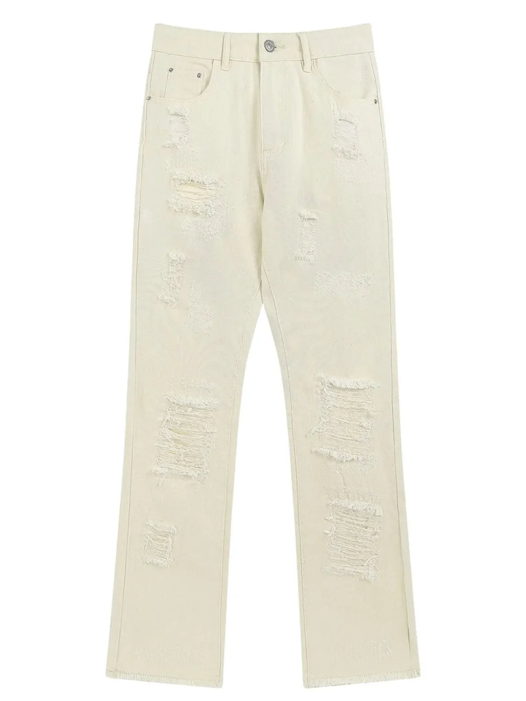 Men's Distressed Straight Leg Jeans