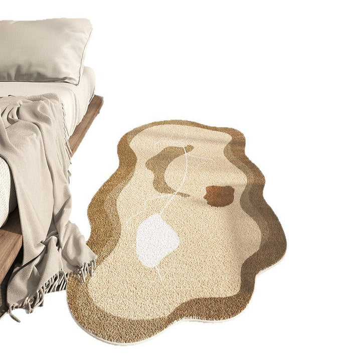 Japanese-style Household Bedroom Irregular-shaped Cashmere-look Modern Minimalist Floor Mat