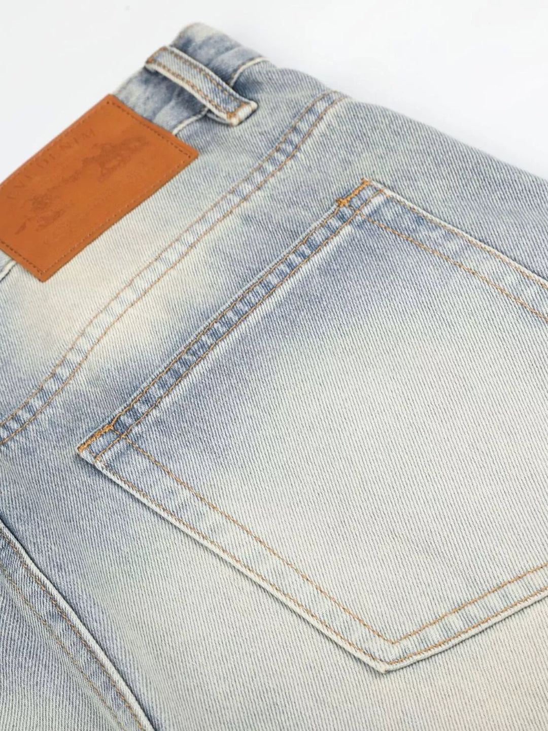 Men's Full Size Vintage Wash Wide Leg Jeans Plus Size