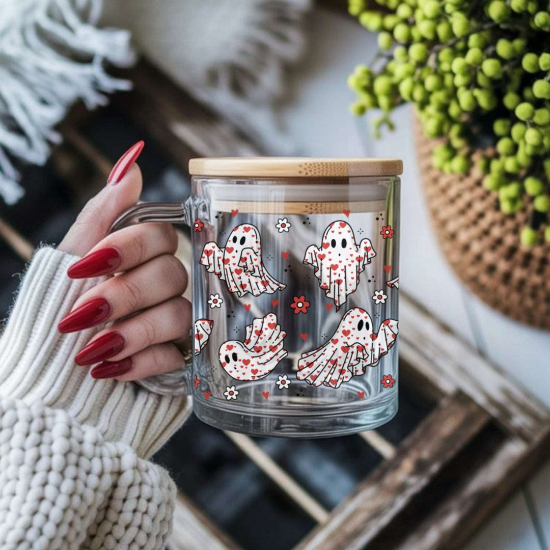 Boo, I Love You Glass Cup