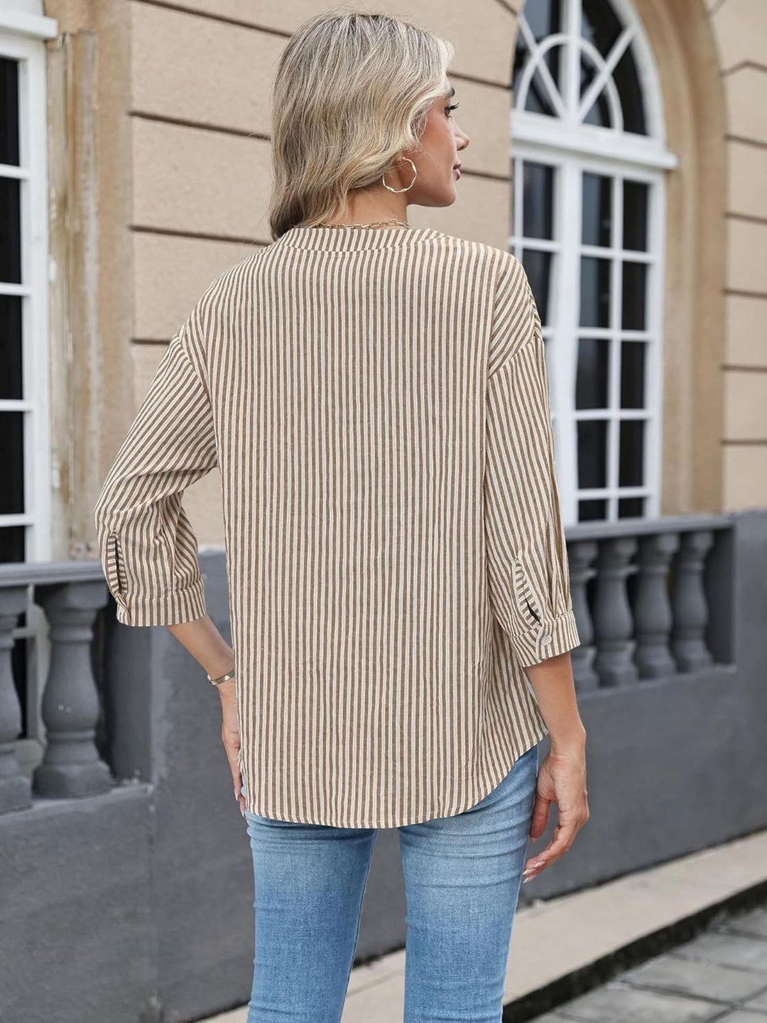 Button-Down Notched Shirt