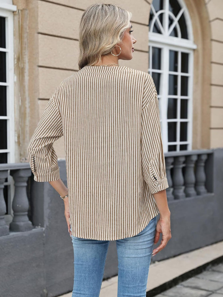 Button-Down Notched Shirt