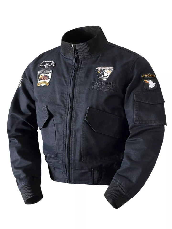Men's Plus Size Zip Up Bomber Jacket