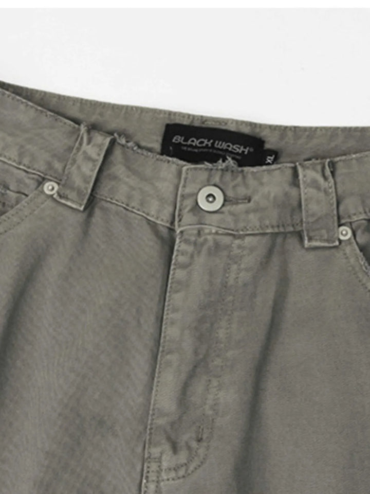 Men's Wide Leg Cargo Pants with Multi-Pockets