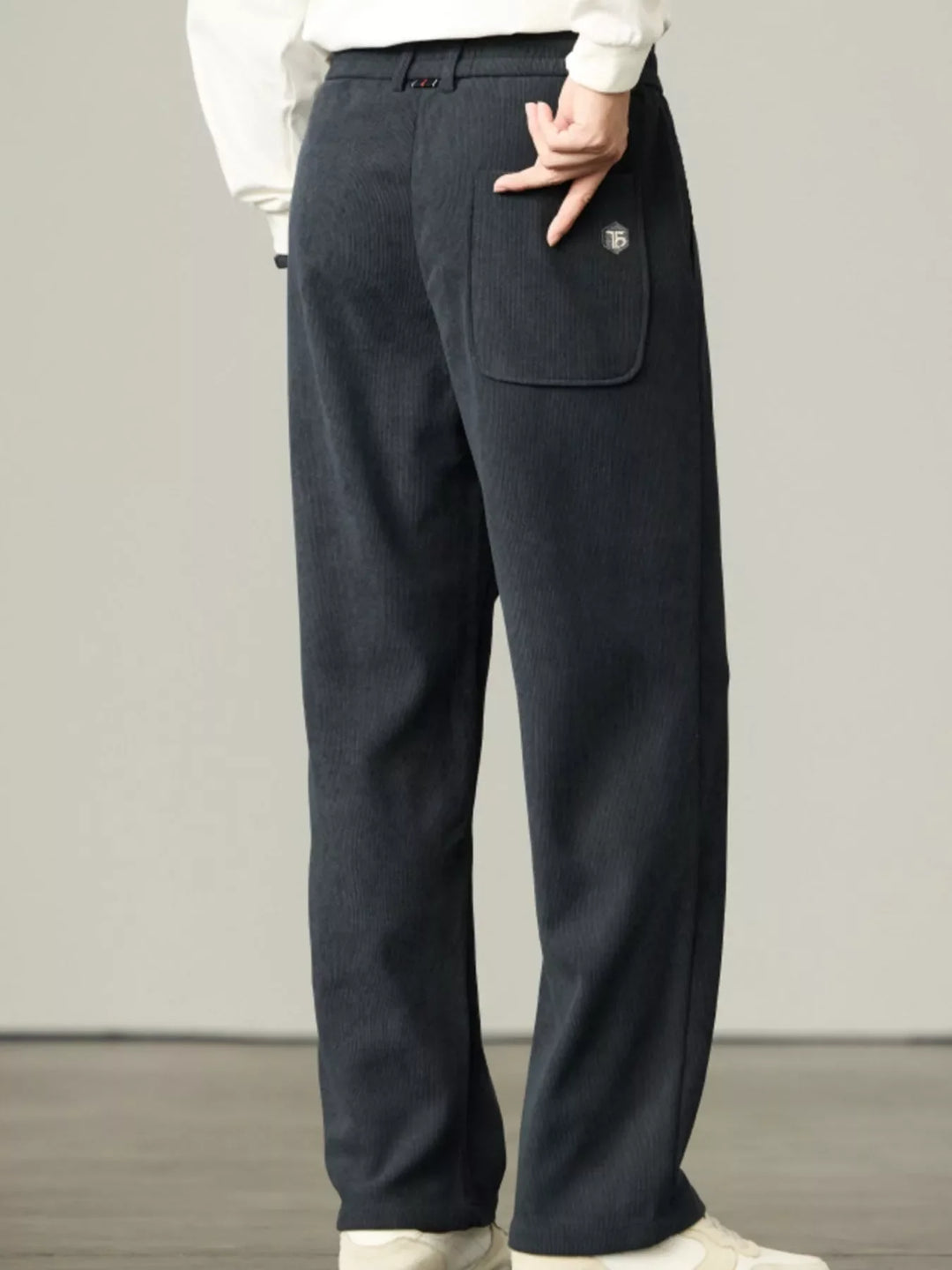 Men's Plus Size Casual Corduroy Drawstring Pants
