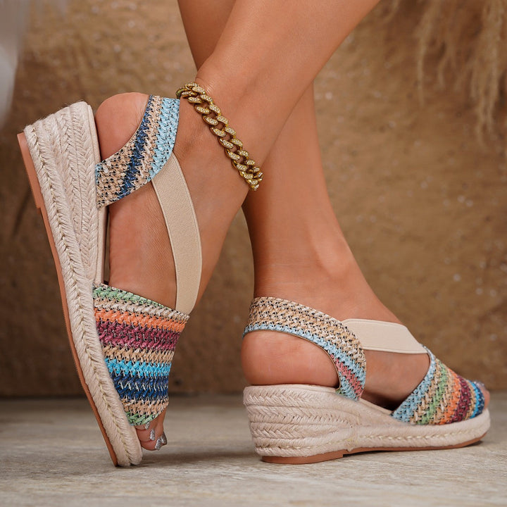 European And American Ethnic-style Wedge Sandals
