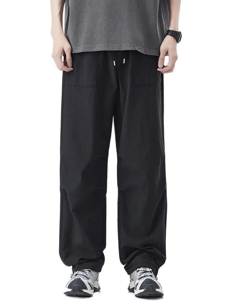 Men's Drawstring Wide Leg Pants