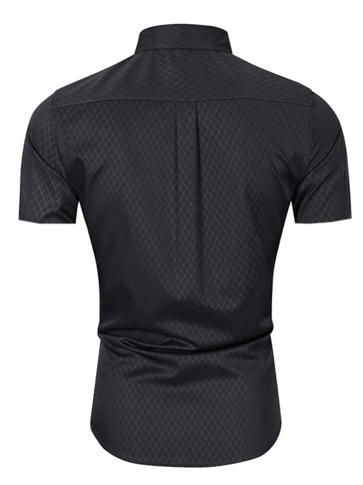 Men's Collared Neck Short Sleeve Shirt