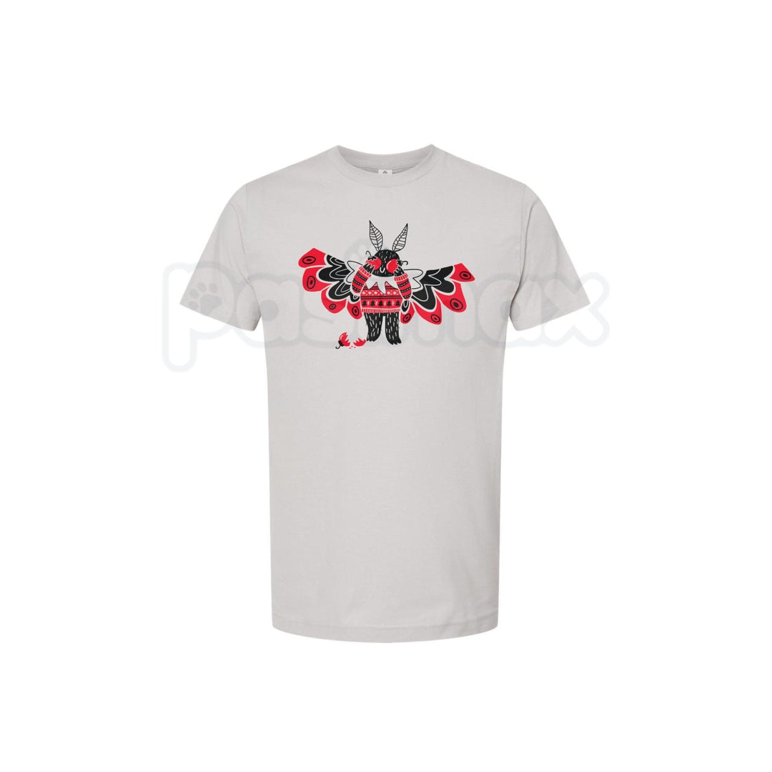 Christmas Mothman T-Shirt - Festive Cryptid Holiday Tee, Point Pleasant Xmas Apparel, Unique Goth Christmas Gift