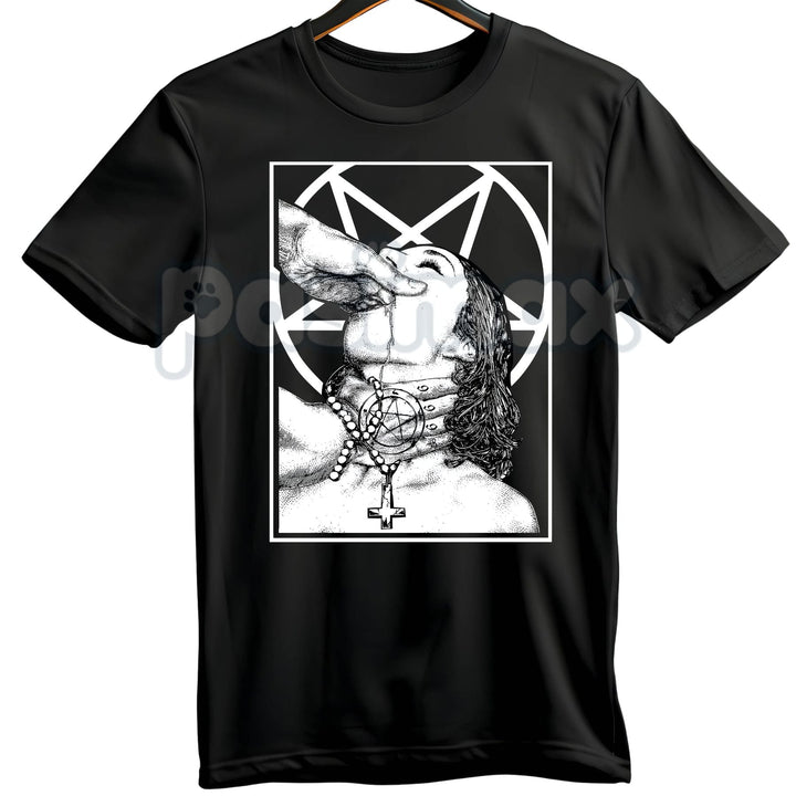Unholy Nun Naughty Graphic T-Shirt – Dark Gothic Aesthetic Hoodie & Edgy Streetwear Sweatshirt