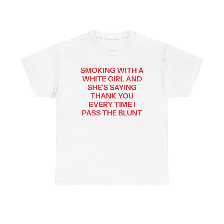 "She's Saying Thank You" T-Shirt - Funny Internet Meme Tee, Viral Humor Graphic Shirt