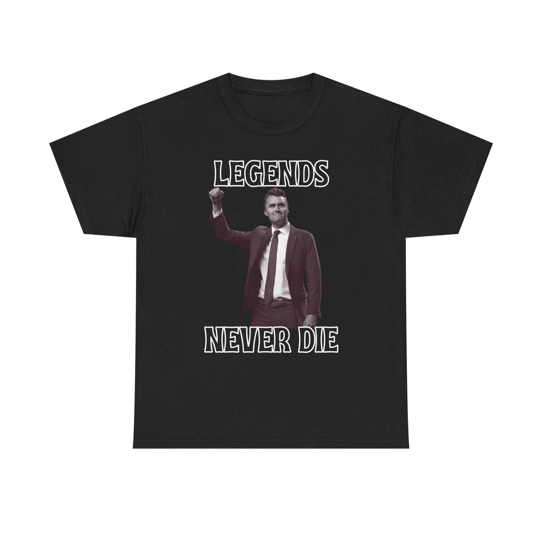 "Legends Charlie Kirk" T-Shirt - Unisex Heavy Cotton Tee, Political Figure Apparel