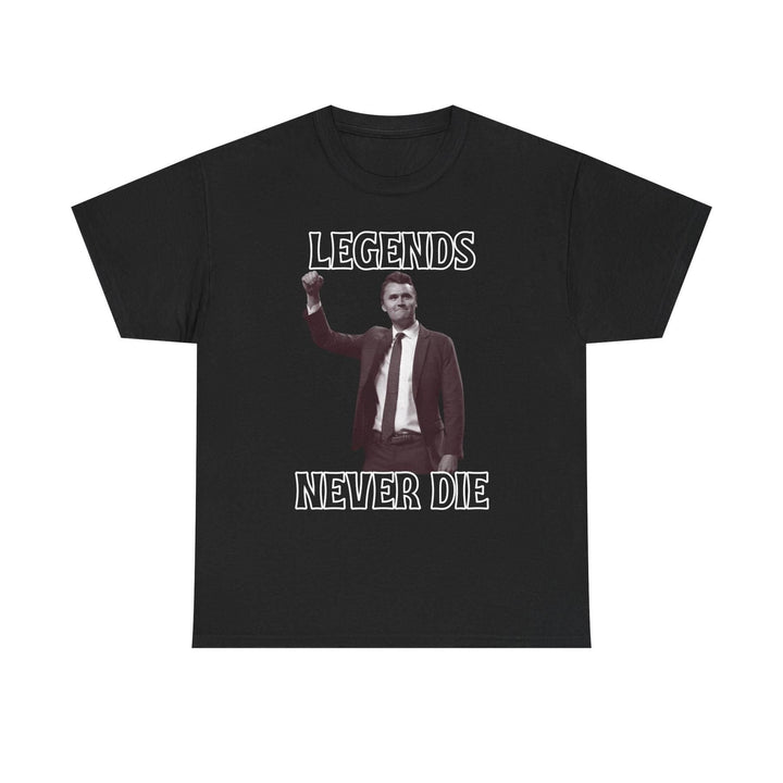 "Legends Charlie Kirk" T-Shirt - Unisex Heavy Cotton Tee, Political Figure Apparel