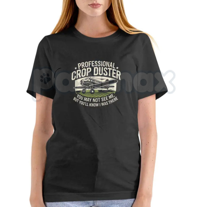 "Professional Crop Duster" Industrial Safety T-Shirt - Funny Hazmat Graphic Tee, Premium 100% Cotton Warning Label Shirt, Sarcastic Workwear Humor Top, Aviation Inspired Gag Gift for Men, Soft Lived-In Heavyweight Novelty Apparel
