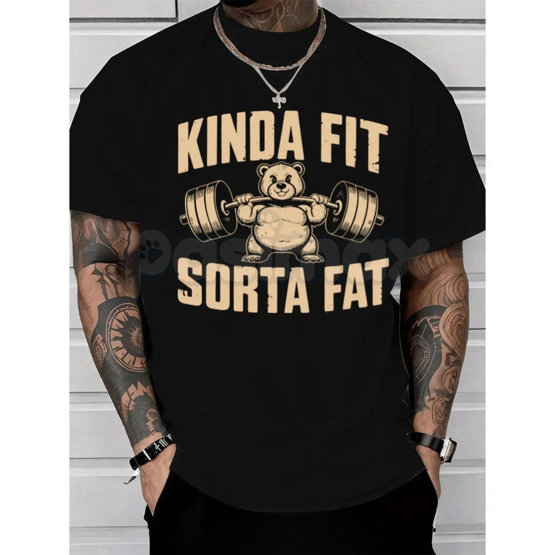 Funny Weightlifting Bear Graphic – Sarcastic Gym Humor Hoodie, Sweatshirt & T-Shirt