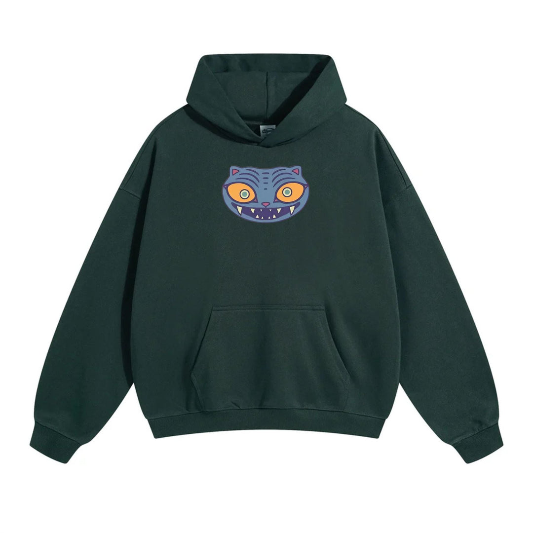 Derpy Tiger Zoey Hoodie – Cute & Funny Animal Graphic Pullover, Adorable Unisex Gift