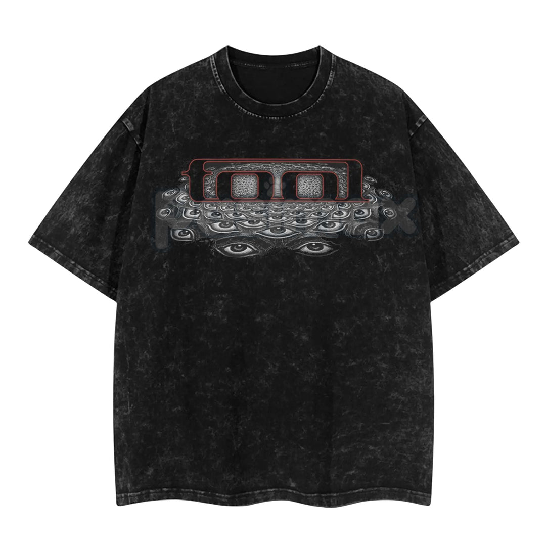 Tool Band 'Convex Spectre' Retro Unisex Acid Washed T-Shirt – Vintage Rock Band Graphic Tee