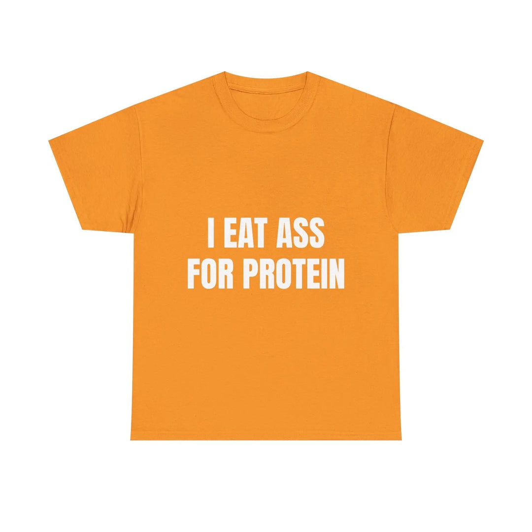 "I EAT THIS FOR PROTEIN" Funny T-Shirt - Viral Gym Shirt, Humorous Workout Tee