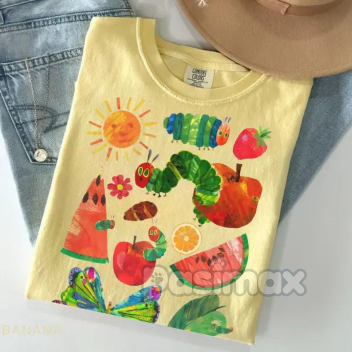 Hungry Caterpillar Teacher Shirt – Back To School Outfit, First Day of School Tee, Teacher Life Apparel, Gift for Educator