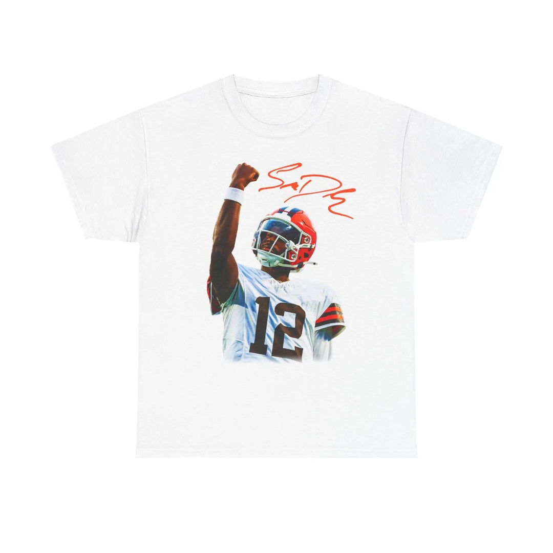 Shedeur Sanders 'Celly' T-Shirt - Football Graphic Tee, Colorado Fan Apparel