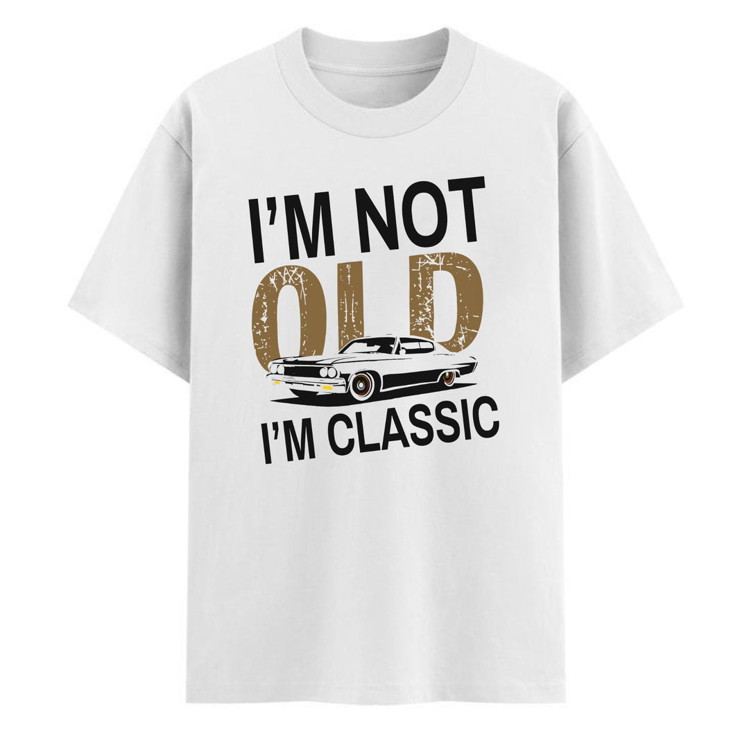 "I’m Not Old I’m Classic" Vintage Car T-Shirt - Funny Men’s Tee, Soft Cotton Classic Car Apparel