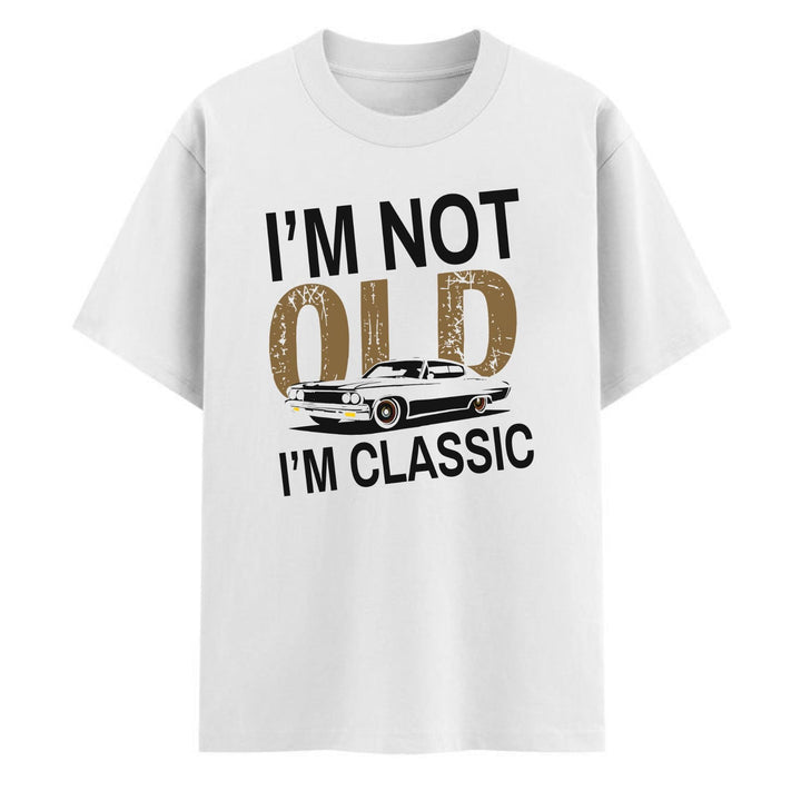 "I’m Not Old I’m Classic" Vintage Car T-Shirt - Funny Men’s Tee, Soft Cotton Classic Car Apparel