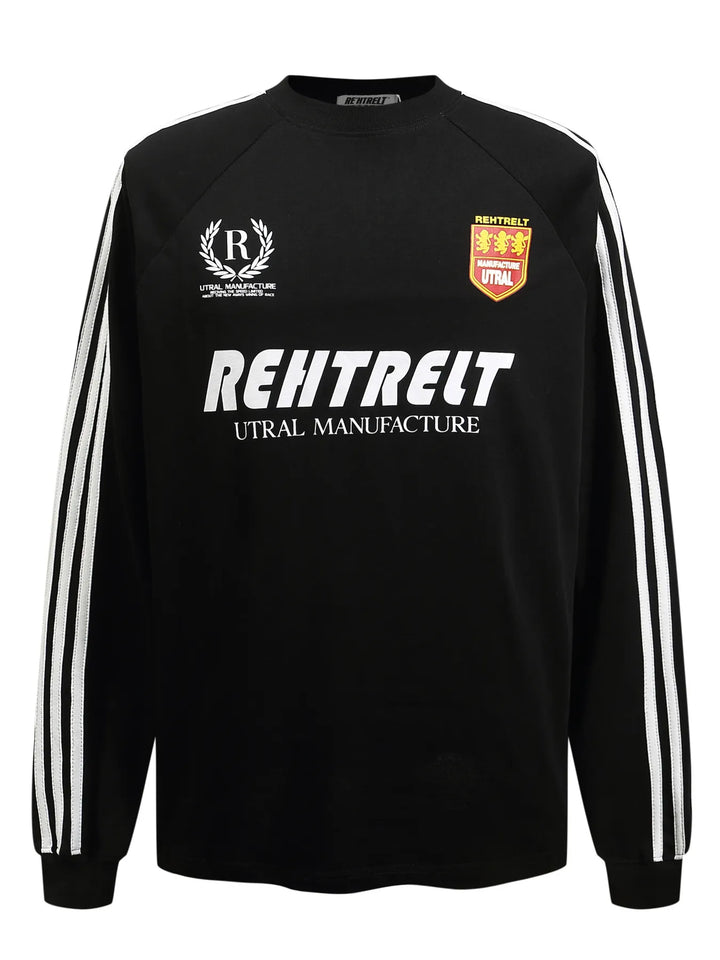 Men's Striped Long Sleeve Graphic T-Shirt