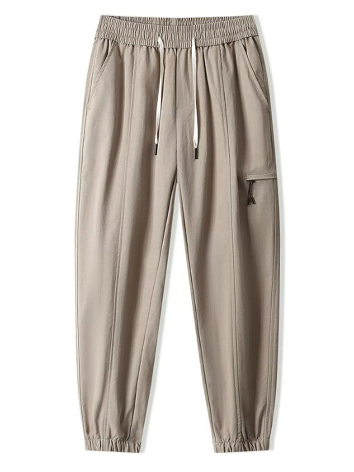 Men's Plus Size Drawstring Wide Leg Joggers