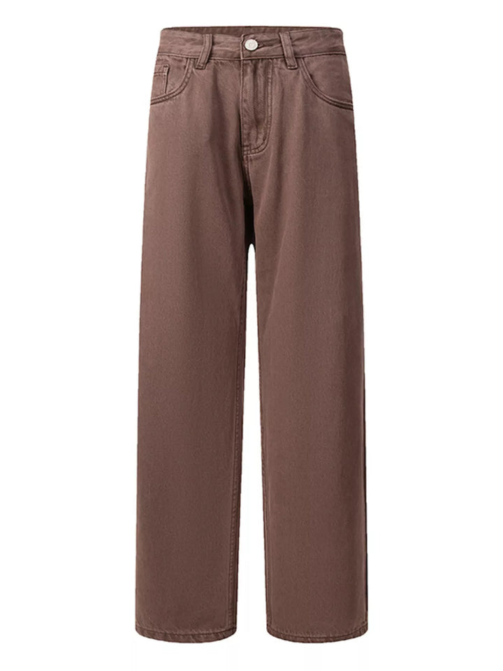 Men's Vintage Wash Wide Leg Jeans