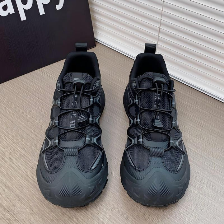 Men's Korean Style Chunky Sneakers, New Summer Trendy Versatile Platform Casual Sports Shoes, Comfort & Wear Resistance