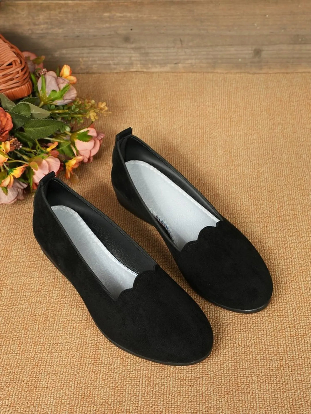 Round Toe Slip-Ons