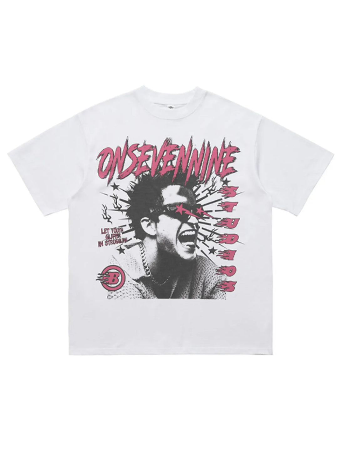 Men's Graphic Round Neck Oversized T-Shirt