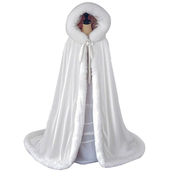Retro Han Chinese Clothing High-grade Long Wool Cloak