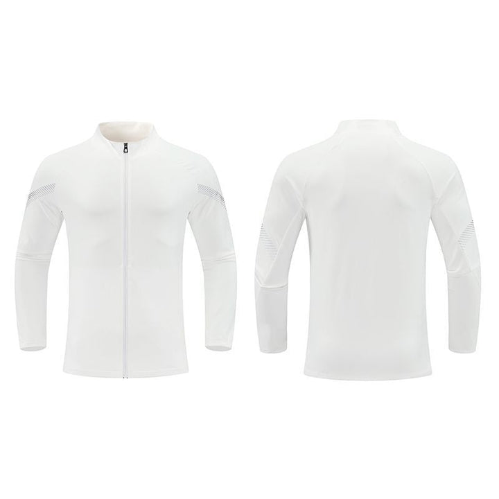 Mens Fitness Running Training Stand-Neck Windbreaker Jacket