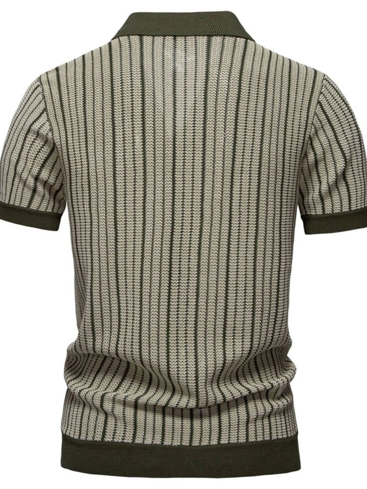 Men's Stripe Button Down Cardigan