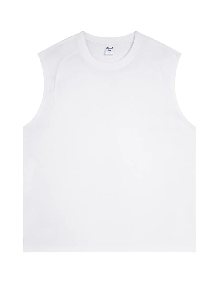 Men's Solid Color Round Neck Tank