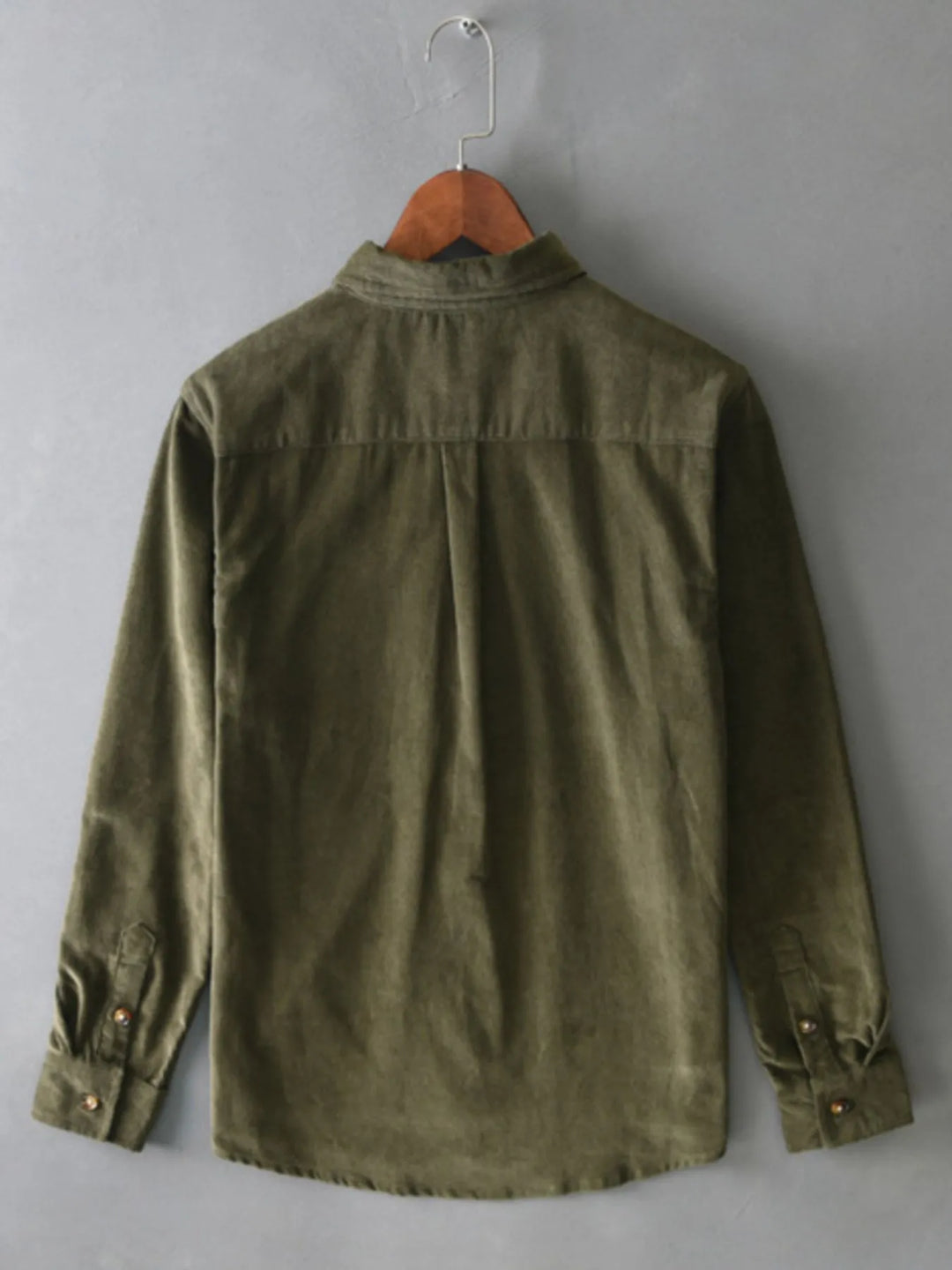 Men's Plus Size Button Up Long Sleeve Shirt