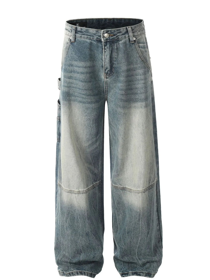 Men's Washed Wide Leg Baggy Jeans