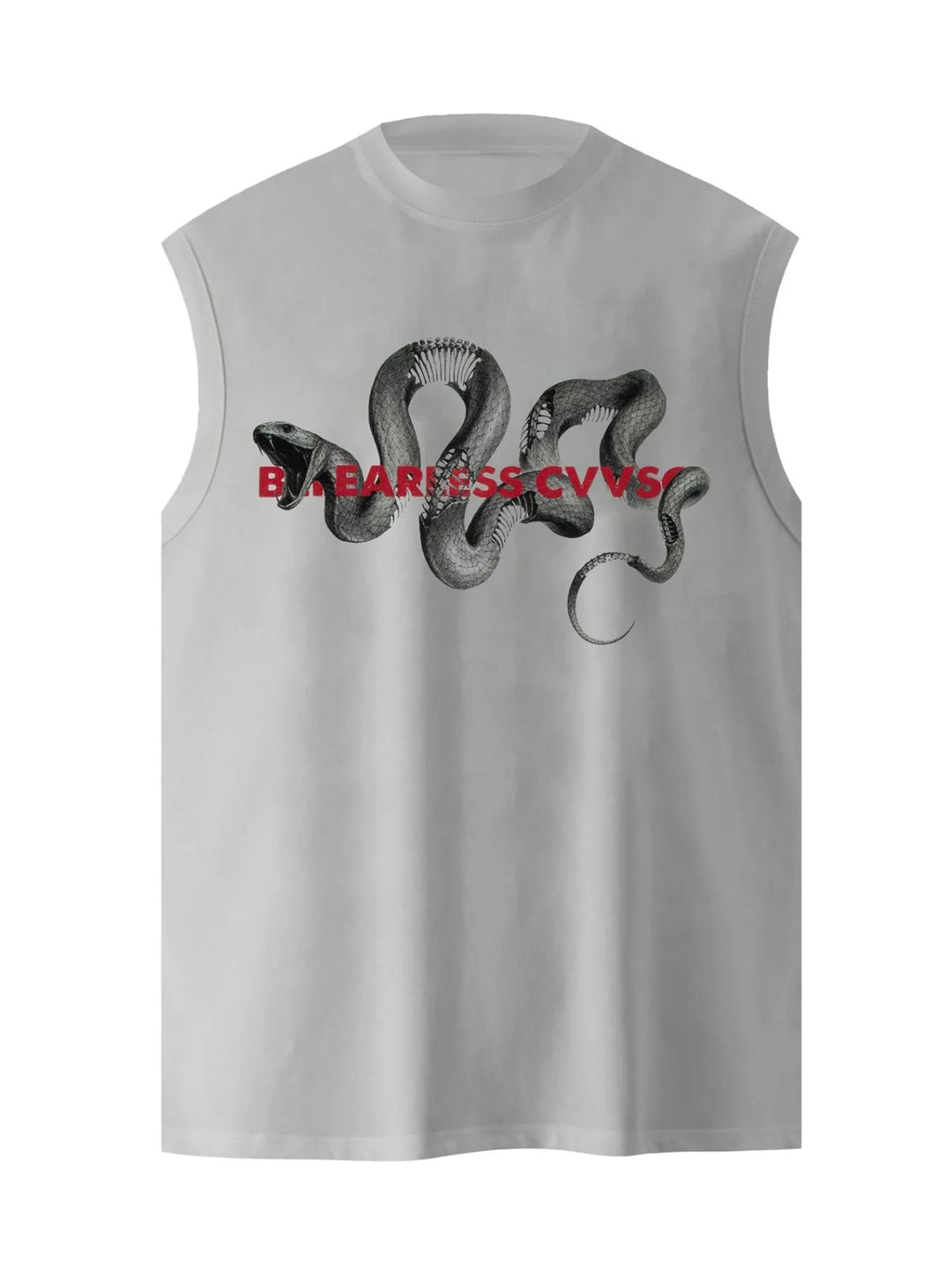 Men's Round Neck Snake Graphic Tank