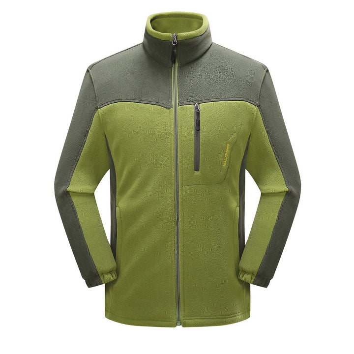Cross-border Sources Of New Polar Fleece Warm Fleece Couple Cardigan Contrast