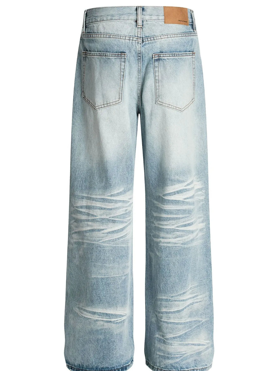 Men's Wash Wide Leg Jeans